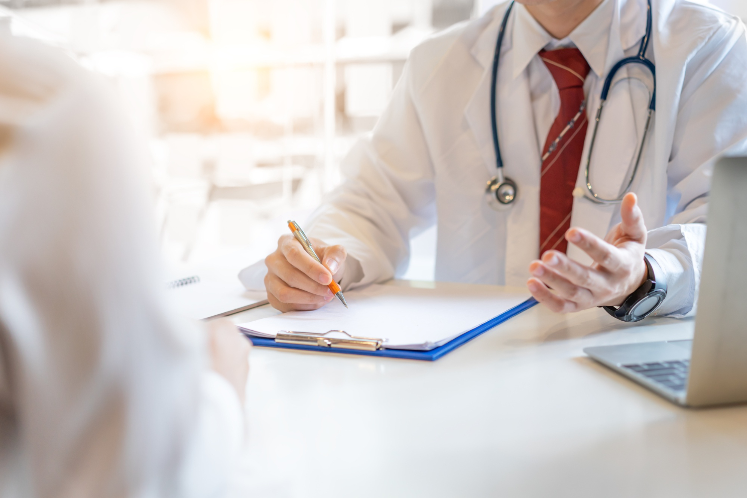 Male Doctor Woman Patient